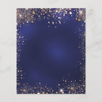 navy-blue-gold-glitter-budget-wedding-invitation-zazzle