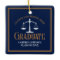 Navy Blue Gold Law School Graduation Christmas