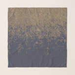 Navy Blue Gold Sparkly Glitter Ombre Scarf<br><div class="desc">This elegant and modern navy blue and faux sparkly glitter ombre is perfect for the trendy and stylish woman. Its fashionable and chic print is great for many gifts and occasions. Enjoy this abstract and fabulous design for your next purchase; for yourself,  your friends,  or your family.</div>