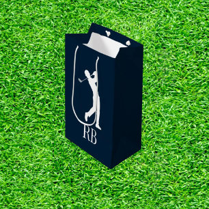 navy Blue Golf Medium Gift Bag