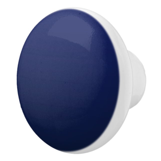 Navy Blue Gradient Deep Blue Ceramic Knob (Right)