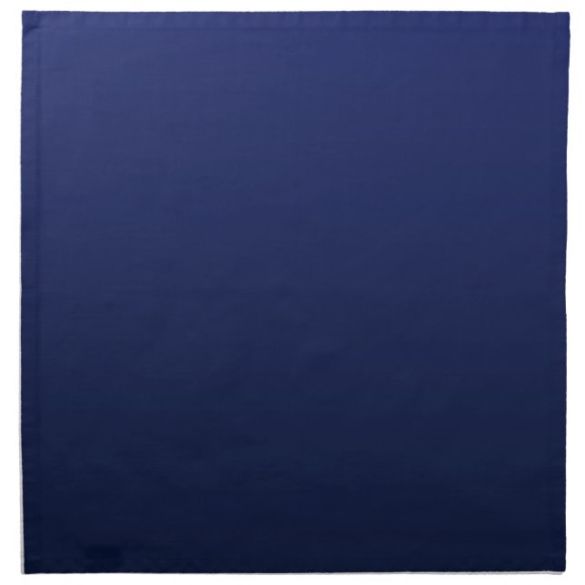 Navy Blue Gradient Deep Blue Cloth Napkin (Front)