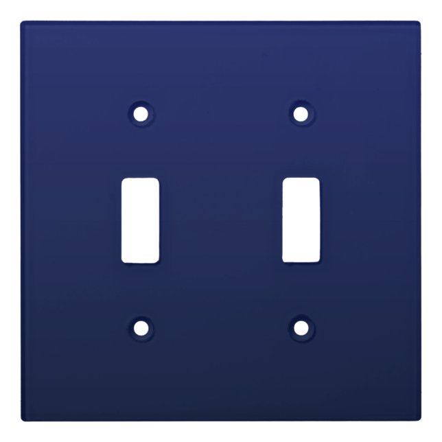 Navy Blue Gradient Deep Blue Light Switch Cover (Front)