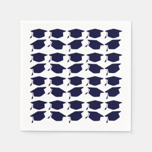 NAVY BLUE GRADUATION PAPER NAPKINS