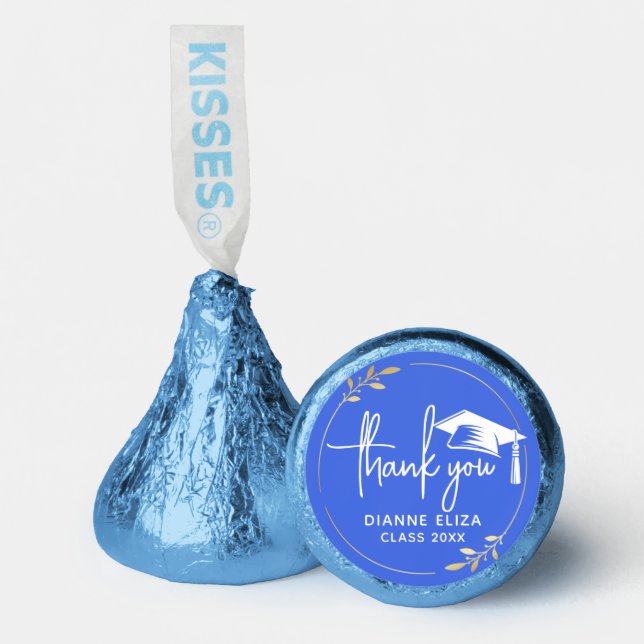 Navy Blue Graduation Thank You Hershey®'s Kisses® (Front)