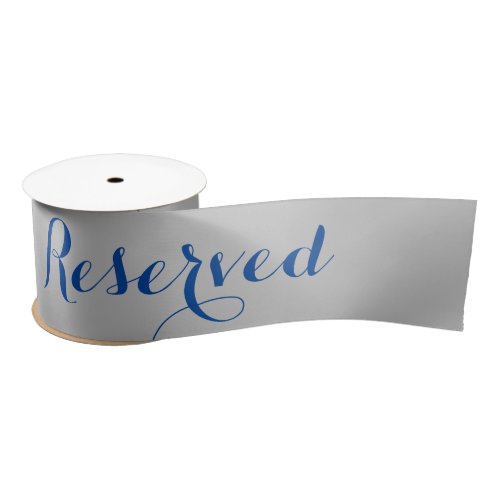 Navy Blue  Gray Reserved Ribbon Seats  Tables