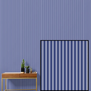 Navy Blue & Gray Stripes Wallpaper