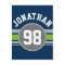 Navy blue Green Sports Jersey Stripes Name Number