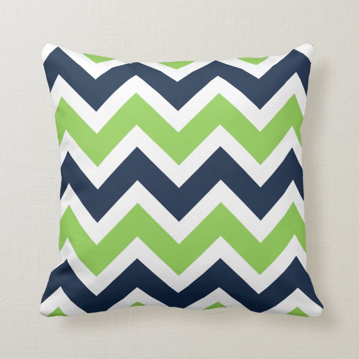 navy blue and green throw pillows