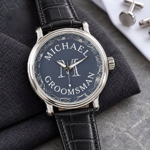 Navy Blue Groomsman Gift Watch