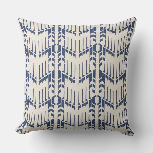Navy Blue Hamilton Accent Pillow (Front)