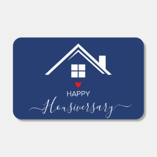 Navy Blue Happy House Anniversary Referral Matchbo Matchboxes