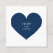 Navy Blue Heart Minimalist Share the Love Business
