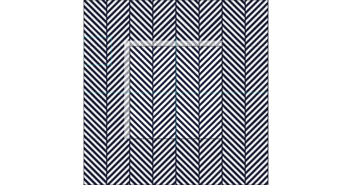 Navy Blue Herringbone Fabric