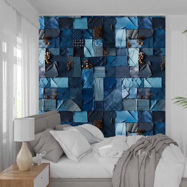 navy blue indigo collage paper texture   wallpaper  (navy blue indigo collage paper texture wallpaper)