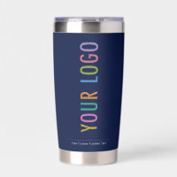 Navy Blue Insulated Tumbler Custom Logo Branded