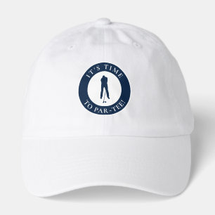 Navy Blue Its Time to Par Tee Humorous Golf Dad Hat