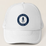 Navy Blue Its Time to Par Tee Humorous Golf  Trucker Hat