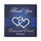 Navy Blue Joined Hearts Wedding Favor Magnet