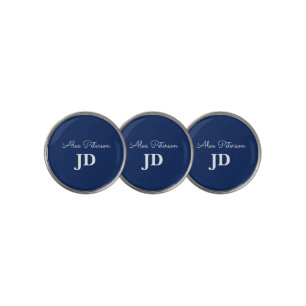 Navy Blue Lawyer Golf Ball Marker