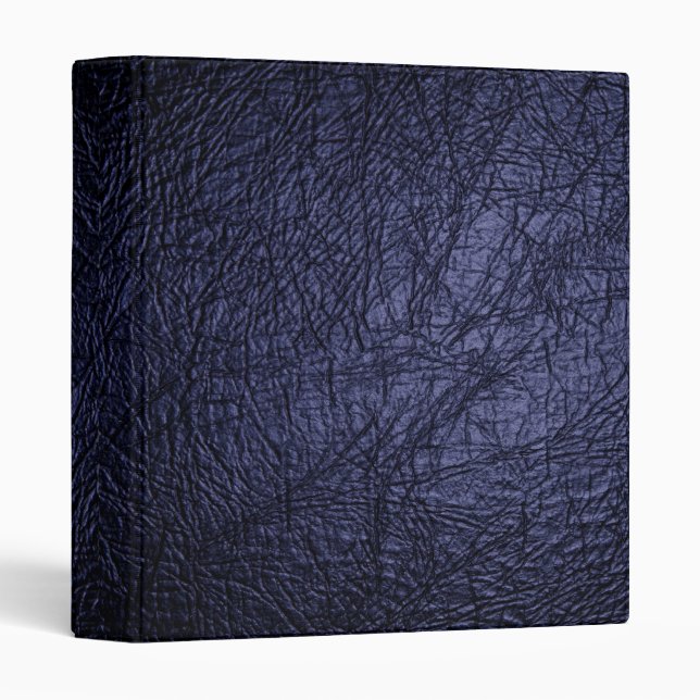 navy blue leather texture binder (Front/Spine)