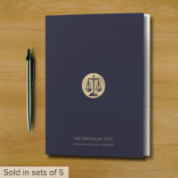 Navy Blue Legal Document Pocket Folder