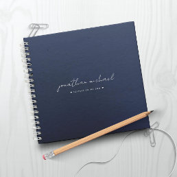 Navy Blue Letters to My Son Memory Keepsake Notebook