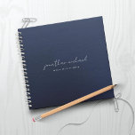 Navy Blue Letters To My Son Memory Keepsake Notebook at Zazzle