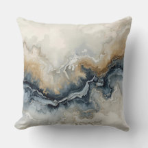 Navy Blue Light Blue Brown Gray Modern Abstract