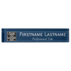 Navy Blue - Logo, Name and Professional Title