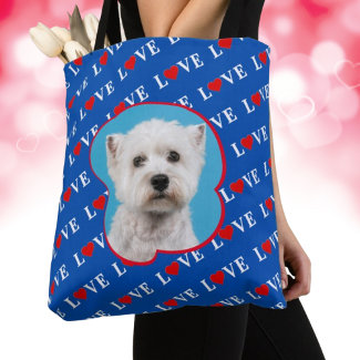 Navy Blue LOVE Heart Custom Photo
