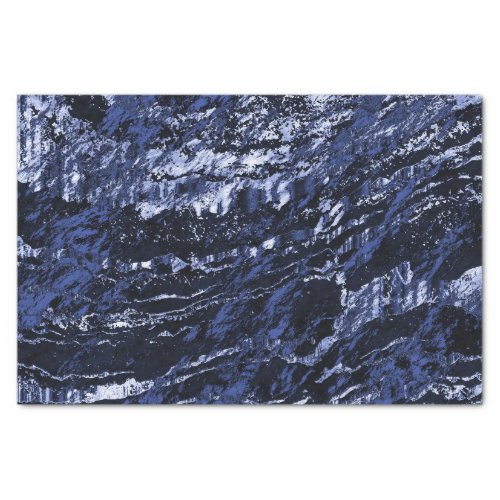 Navy Blue Marble Design Tissue Paper