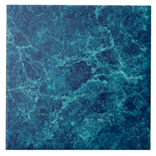 Navy Blue Marble Texture Ceramic Tile