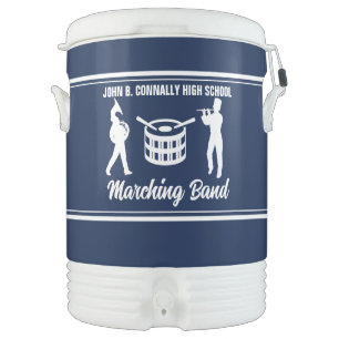 Navy Blue Marching Band Custom High School Beverage Cooler