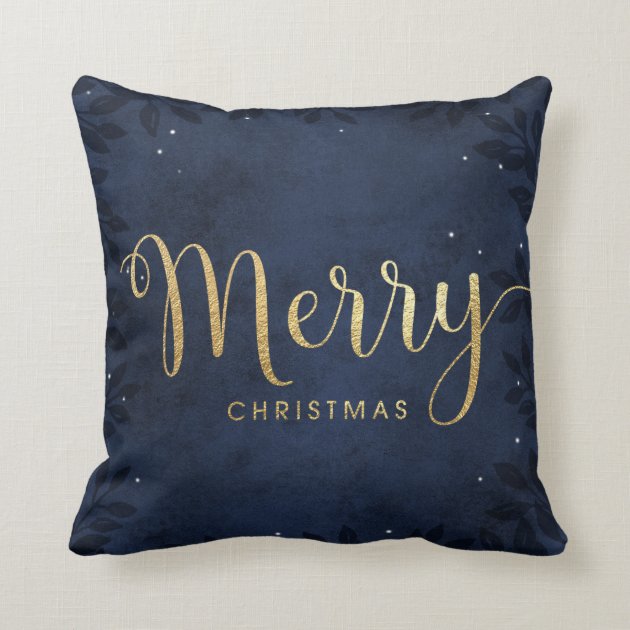 navy christmas pillows
