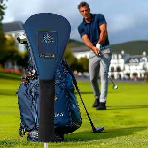 Navy Blue Midnight Palm Collection Luxury  Golf Head Cover