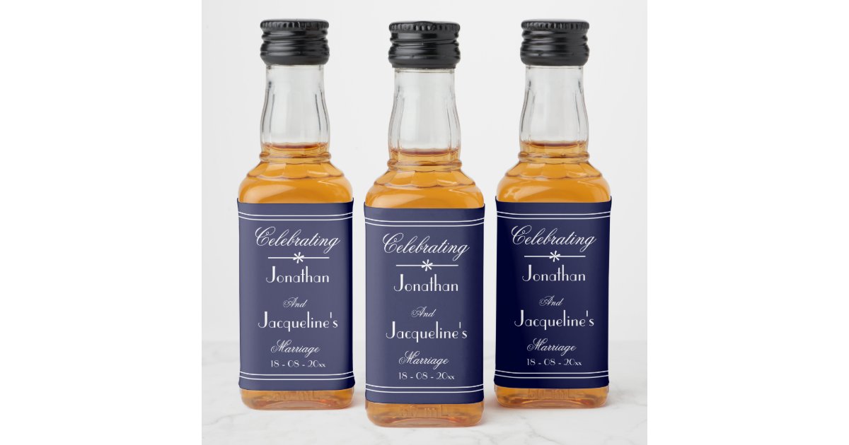 Mini Liquor Bottles As Wedding Favors