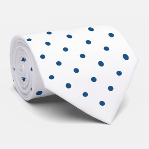 Tight tie background blue white polka dots