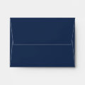 Navy blue minimalist modern wedding RSVP Envelope | Zazzle
