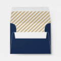 Navy blue minimalist modern wedding RSVP Envelope | Zazzle
