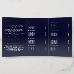 Navy Blue Minimalist Professional Business Brochure
