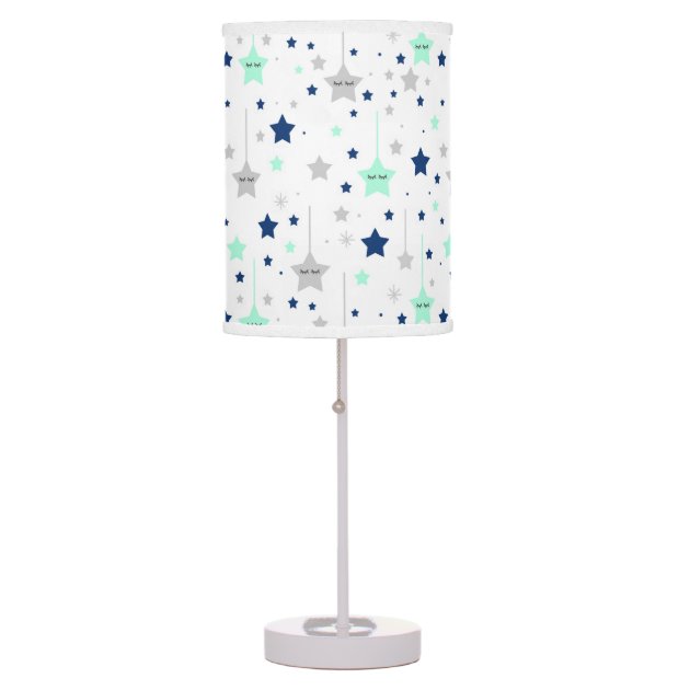 navy star bedside lamp