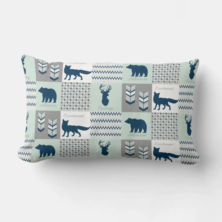 zazzle mint blue pillow lumbar