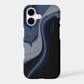 navy blue mixture of colors with gray and black iPhone 17 case