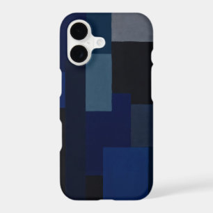 navy blue mixture of colors with gray and black iPhone 17 case