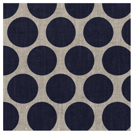 Navy Blue Mod Dots Fabric