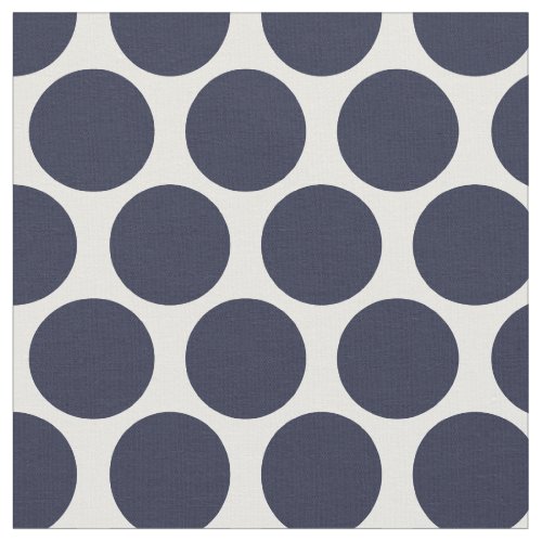 Navy Blue Mod Dots Fabric