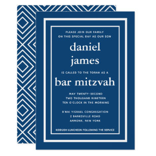 bar bat mitzvah invitations zazzle