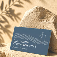 Navy Blue Modern Building Logo Real Estate