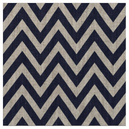 Navy Blue Modern Chevron Stripes Fabric